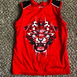 (4 for $15) - Dri-Fit, Red, Tiger, Muscle tee, size 6